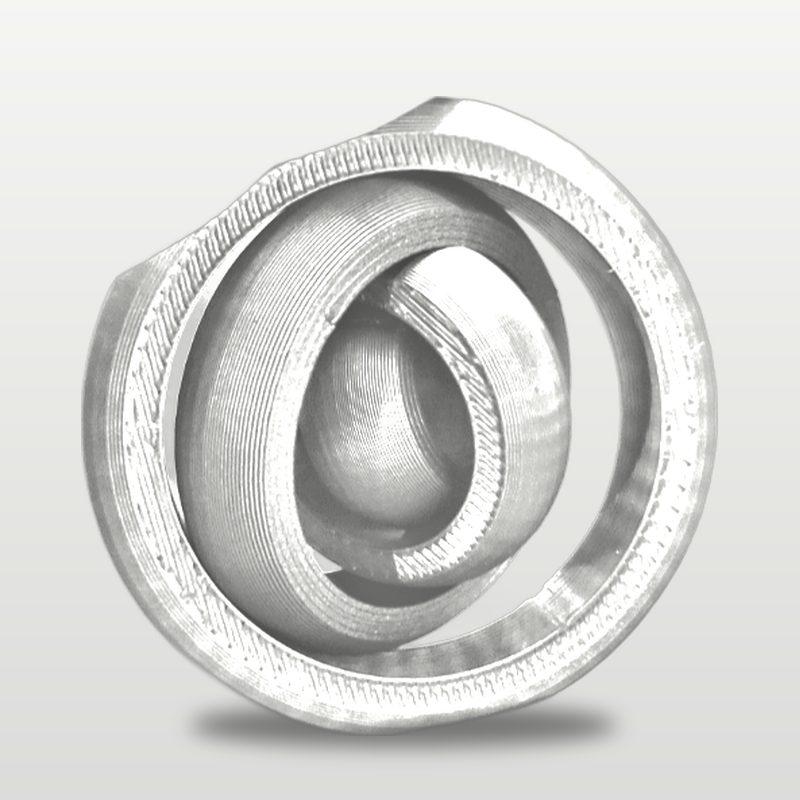 4-Ring Gyro Fidget in white
