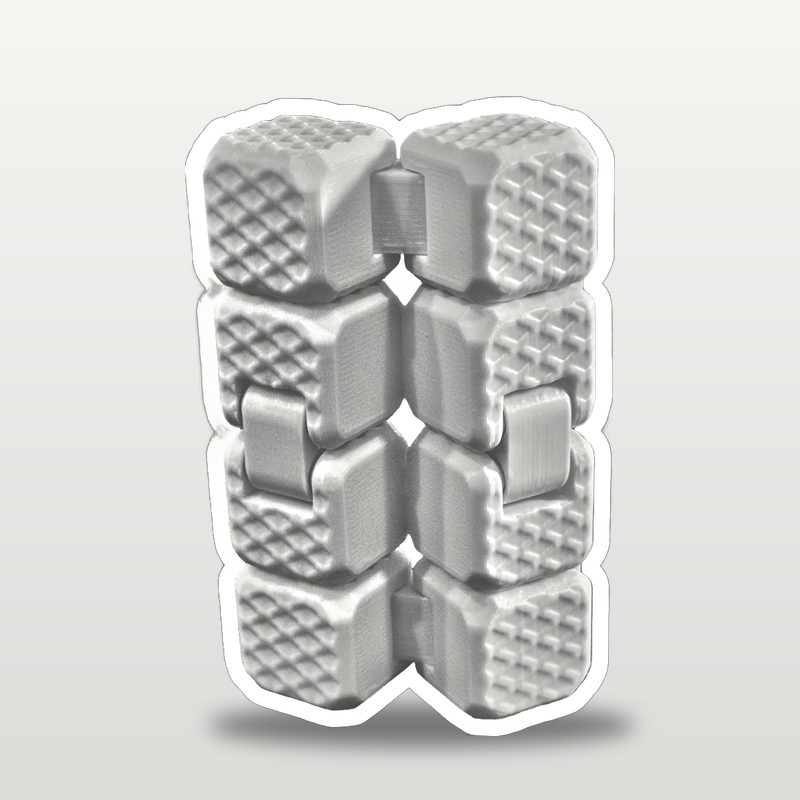 Angled Fidget Cube in white