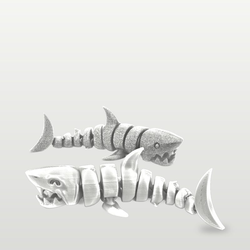 Articulated Shark in white
