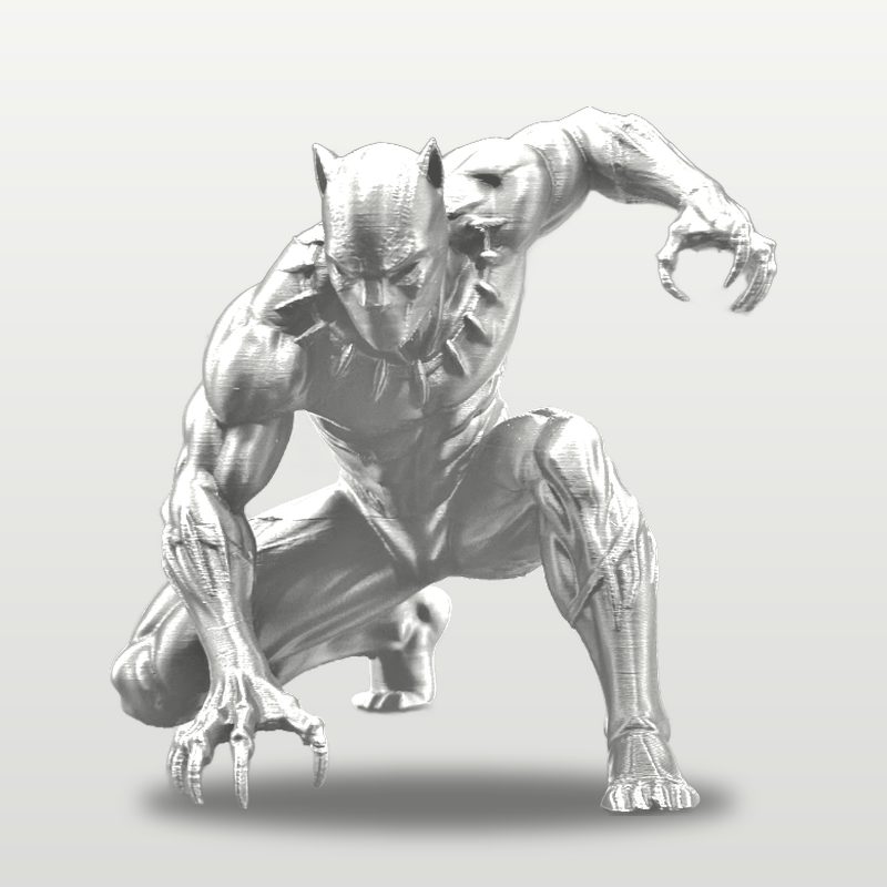 Black Panther in white