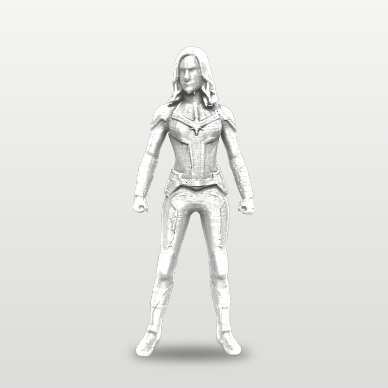 Captain Marvel in white