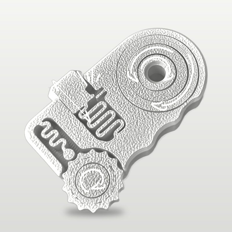 Click Clack Swoosh Fidget in white