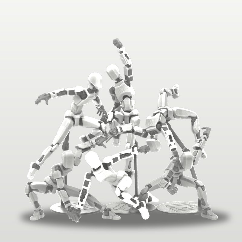Dummy 13 Poseable Figure in white