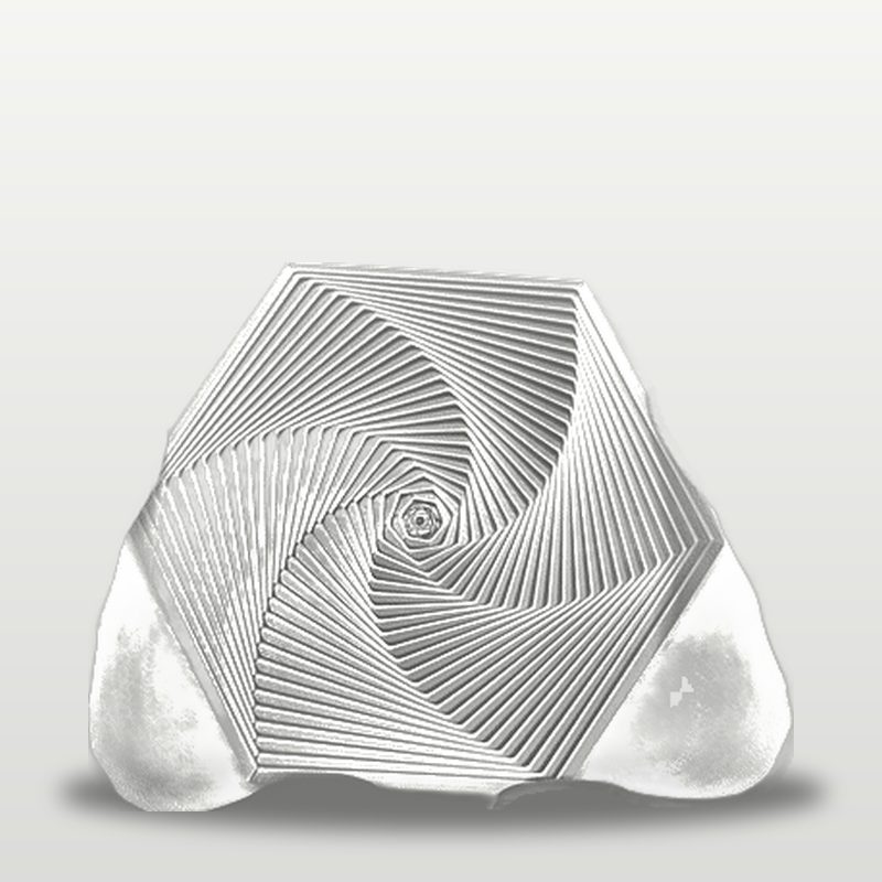 Hexagon Twist Fidget in white