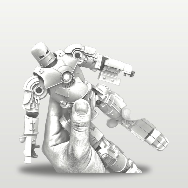 Iron Man in white