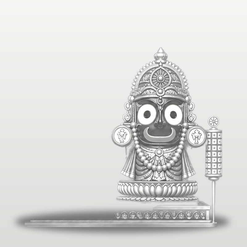 Jagannath Ji idol in white