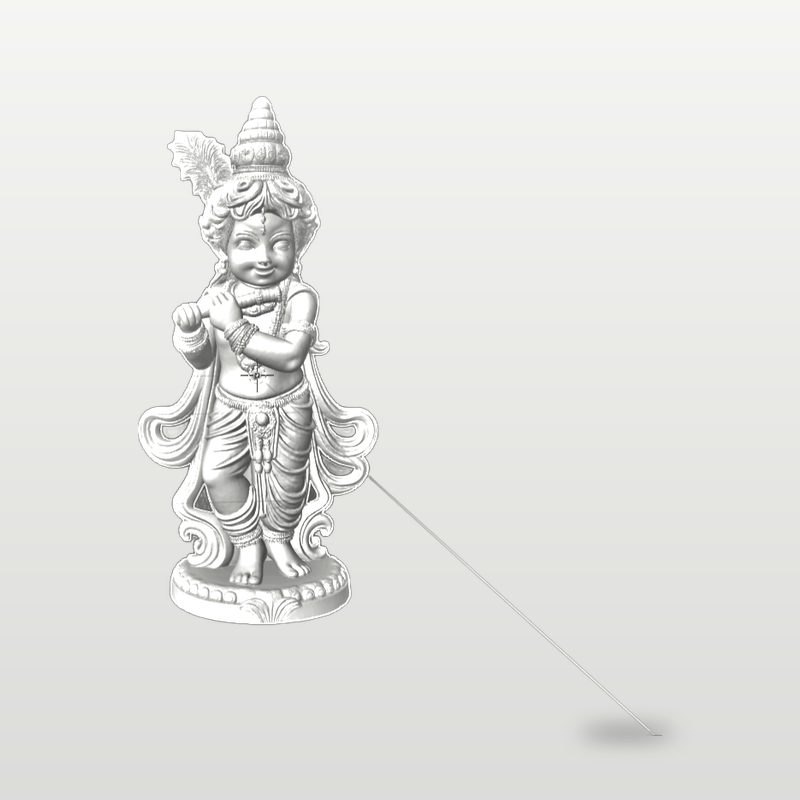 Laddu Gopal Ji idol in white