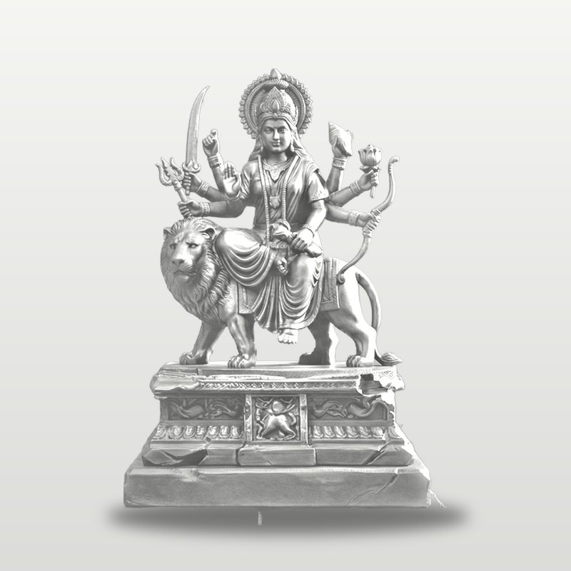 Maa Durga Ji idol in white