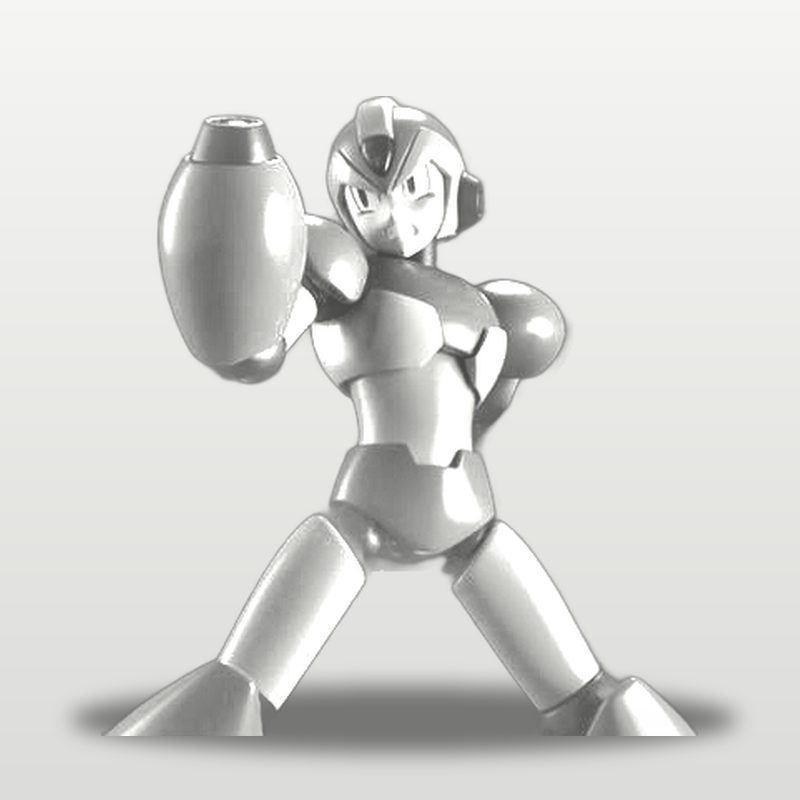 Mega Man in white