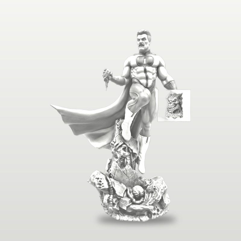 Omni-Man in white