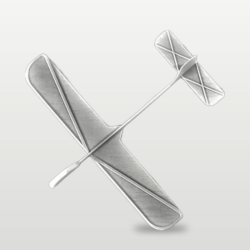 Plane Glider in white
