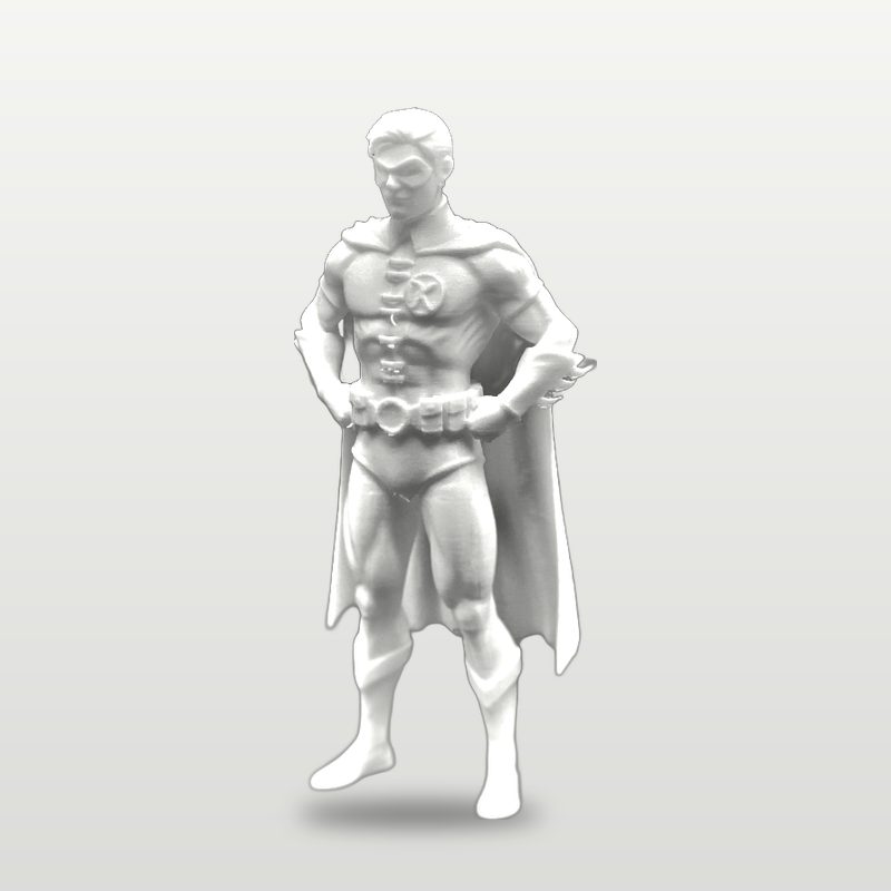 Robin in white