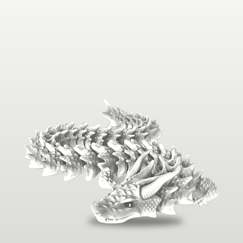 Shadowcoil Articulated Dragon in white