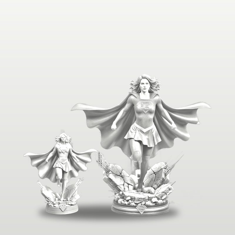 Supergirl in white