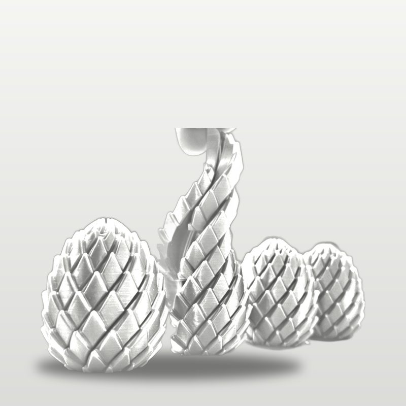 Twisty Dragon Egg in white