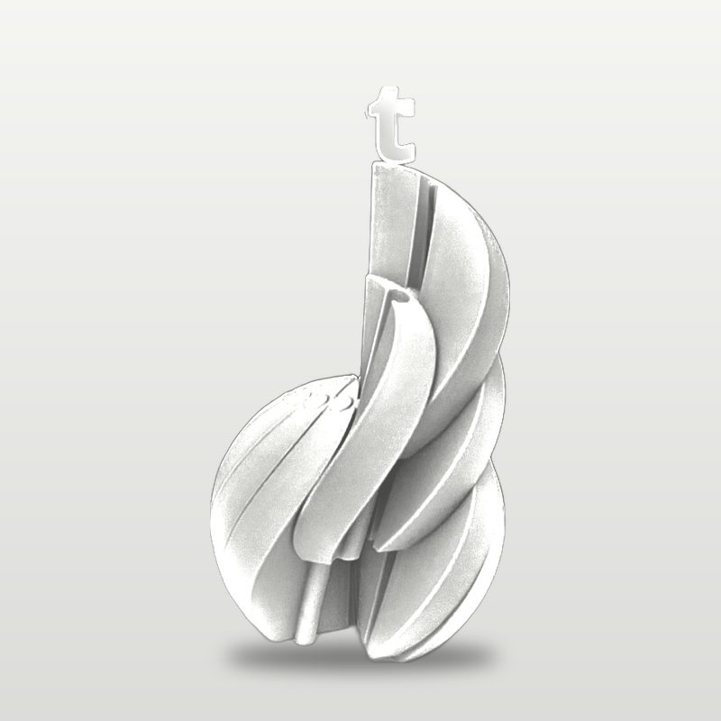 Twisty Fidget Ball in white