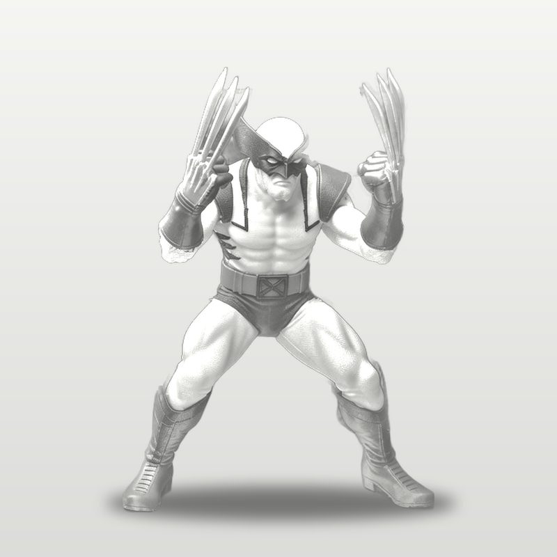 Wolverine in white