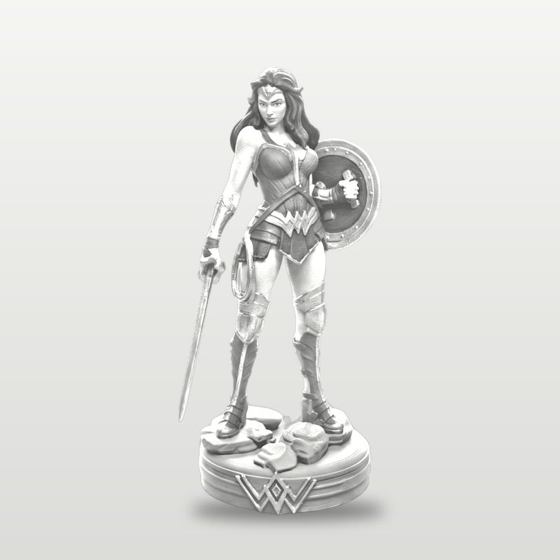 Wonder Woman in white